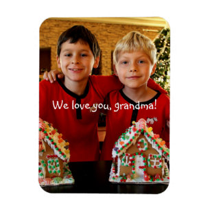 Personalised Flexible Photo Magnets For Grandma