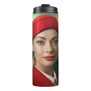 Personalised Flight Attendant Cabin Crew gift Thermal Tumbler