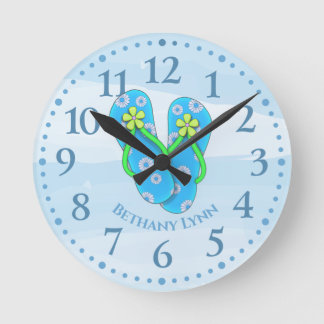Personalised Flip flop Wall Clock