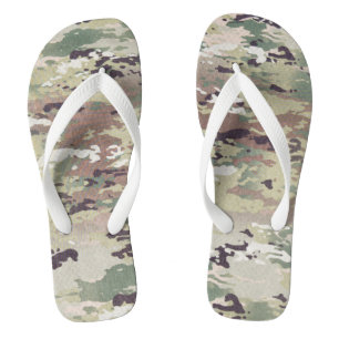 Personalised Flipflop Sandals Army OCP Camo Unifor