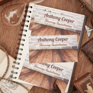 Personalised flooring photo business card