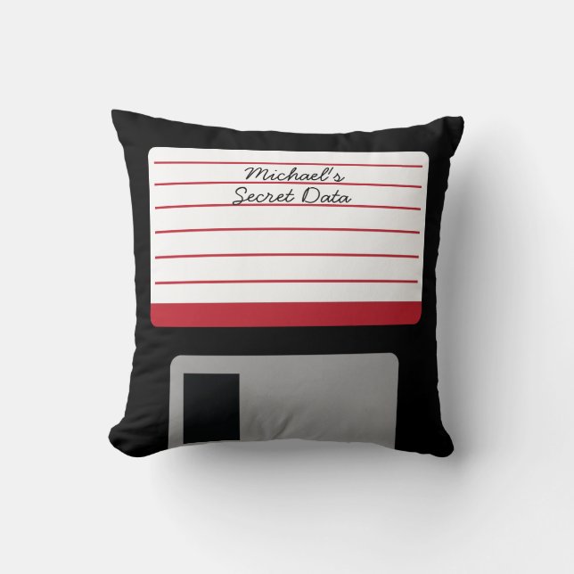 Personalised Floppy Disc Cushion (Front)