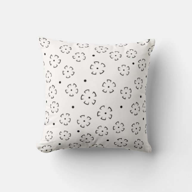 Personalised Floral Birthday Gift Folder Cushion (Front)