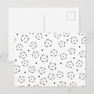 Personalised Floral Birthday Gift Folder Invitation Postcard