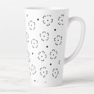 Personalised Floral Birthday Gift Folder Latte Mug