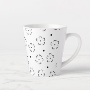 Personalised Floral Birthday Gift Folder Latte Mug
