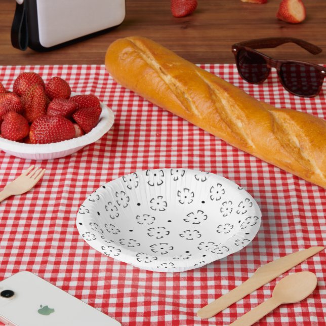 Personalised Floral Birthday Gift Folder Paper Plate (Picnic)