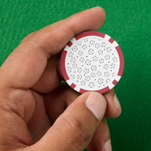 Personalised Floral Birthday Gift Folder Poker Chips