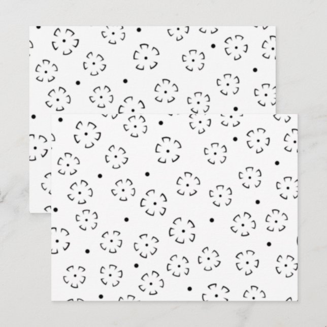 Personalised Floral Birthday Gift Folder Postcard (Front/Back)
