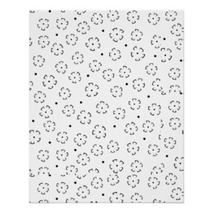 Personalised Floral Birthday Gift Folder Poster