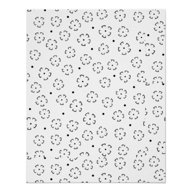 Personalised Floral Birthday Gift Folder Poster (Front)