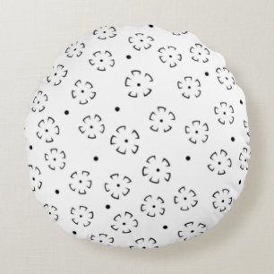 Personalised Floral Birthday Gift Folder Round Cushion