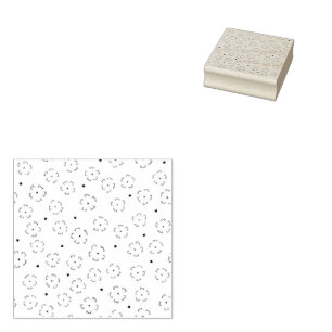 Personalised Floral Birthday Gift Folder Rubber Stamp
