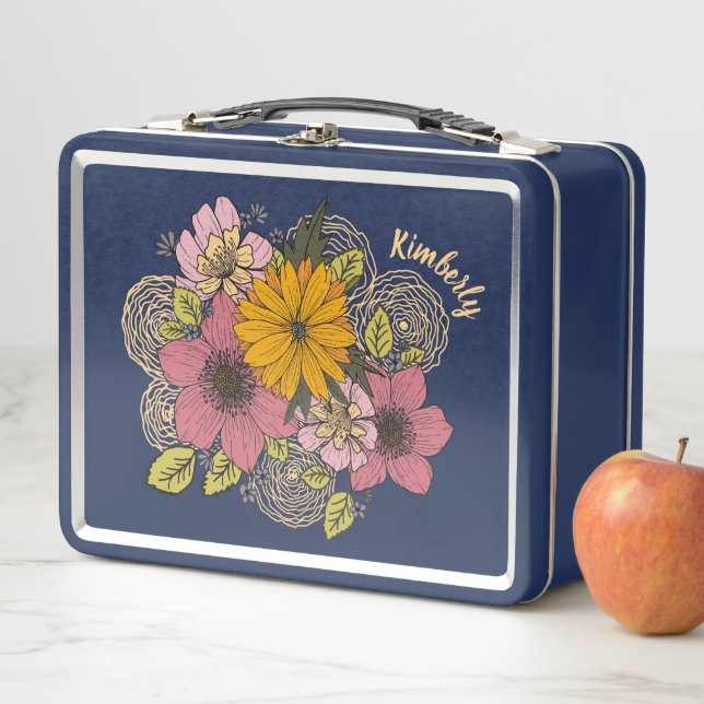Personalised Floral Bouquet Lunchbox (In Situ)