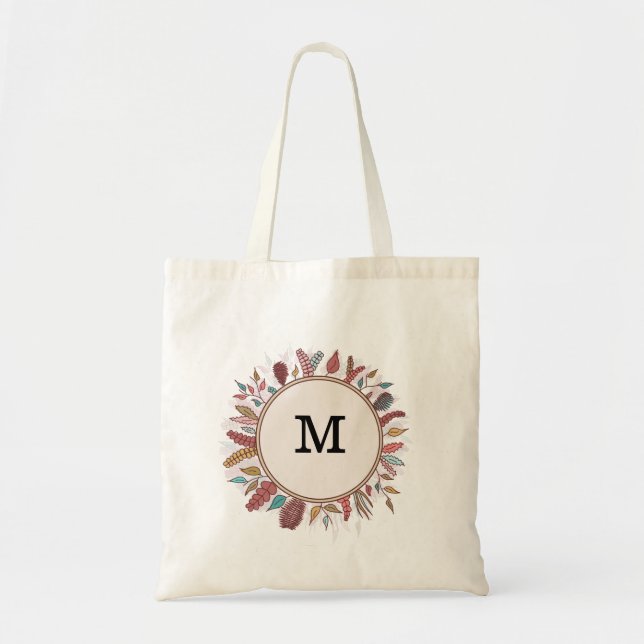 Personalised Floral Bridesmaid Tote Bag (Front)