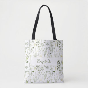 Personalised Floral Bridesmaid Tote Bag 
