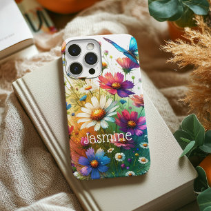 Personalised Floral & Butterfly Phone Case