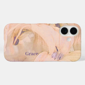 Personalised Floral iPhone 16 Case