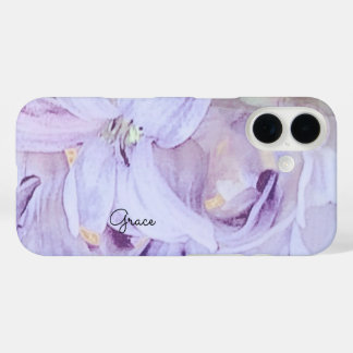Personalised Floral  iPhone 16 Case
