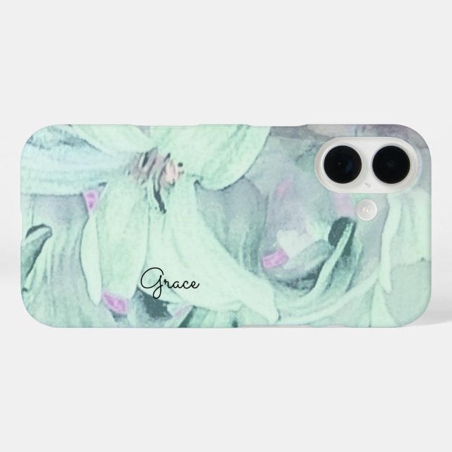 Personalised Floral  Case-Mate iPhone Case (Back (Horizontal))