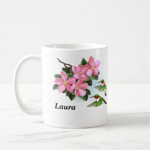 Personalised Floral Coffee Mug