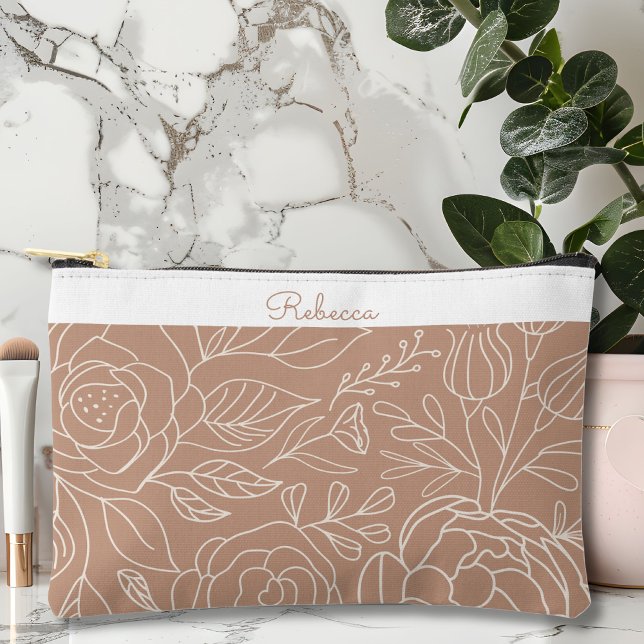 Personalised Floral Cosmetic Bag (Creator Uploaded)