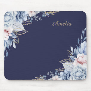Personalised Floral desk Mouse Mat