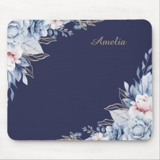 Personalised Floral desk Mouse Mat
