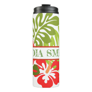 Personalised floral drink tumbler