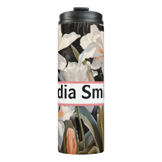 Personalised floral drink tumbler