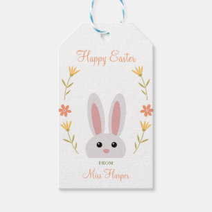 Personalised Floral Easter Gift Tags