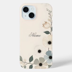 Personalised Floral Edging  iPhone 15 Case