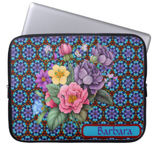 Personalised Floral Electronics Bag