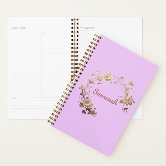 Personalised Floral Elegance Planner (Display)
