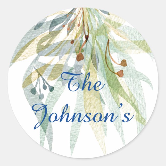 Personalised Floral Envelope Seal (Front)