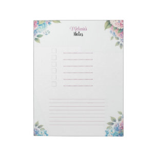Personalised Floral for Your Thoughts  Notepad