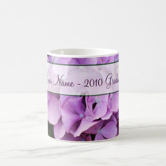 Personalised Floral Graduate Mug (Center)