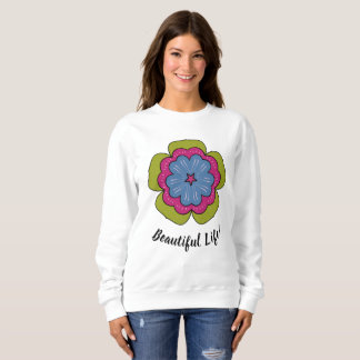 Personalised Floral Graphic Women's Sweatshirt