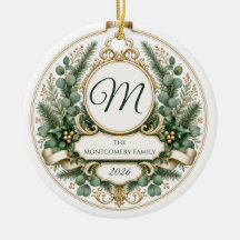 Personalised Floral Greenery Family