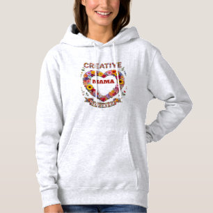 Personalised Floral Heart Mama Forever – Custom Mo Hoodie
