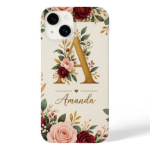 Personalised Floral Initial Monogram