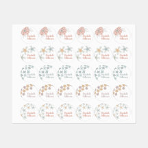 Personalised Floral Medley Kid’s Clothing Label