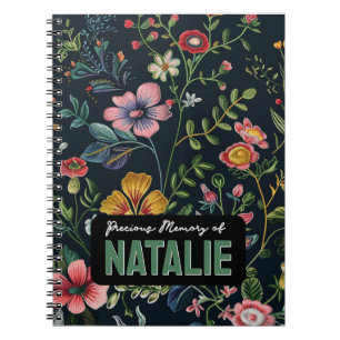 Personalised Floral Memory Notebook