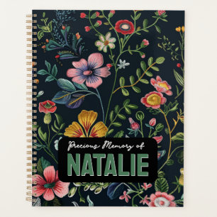 Personalised Floral Memory Planner