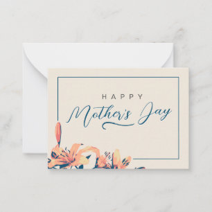Personalised Floral Mother's Day Photo Card