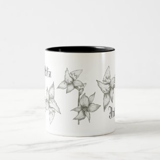 Personalised Floral Mug