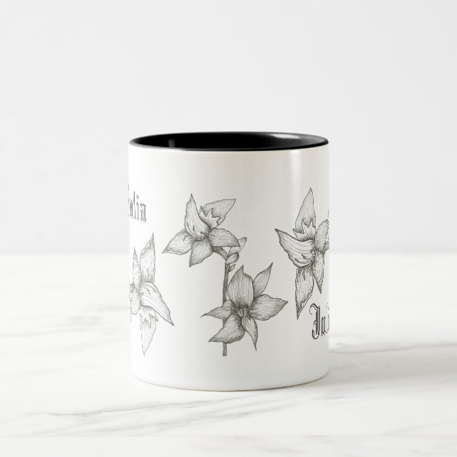 Personalised Floral Mug (Center)