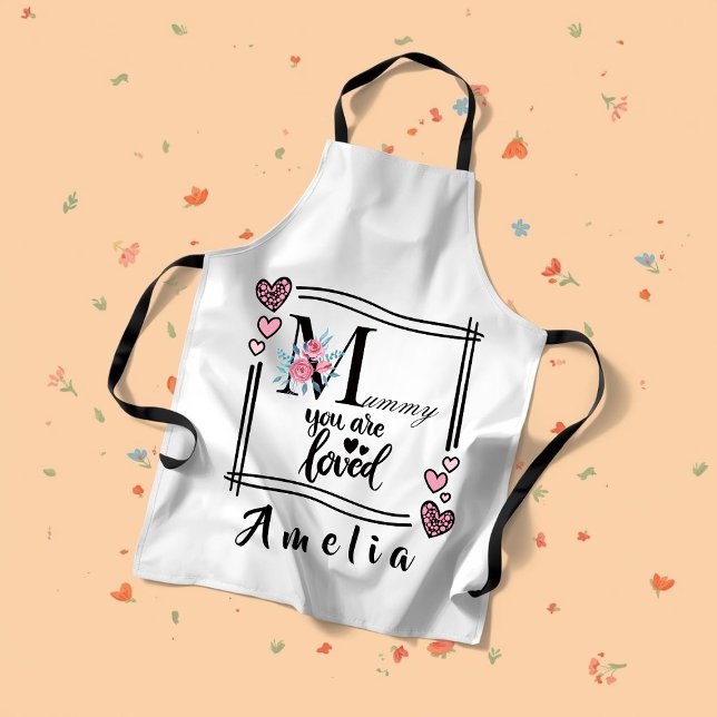 Personalised Floral Mummy Apron (Creator Uploaded)