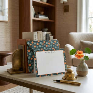 Personalised Floral Note Card