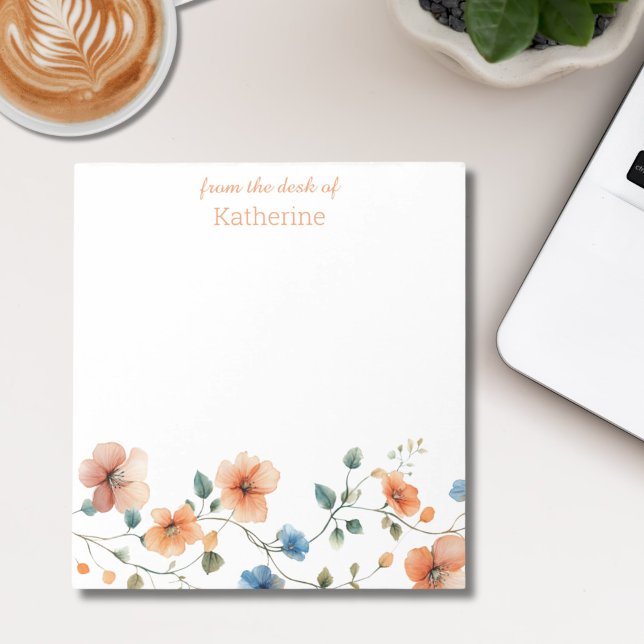 Personalised Floral Notepad (Creator Uploaded)